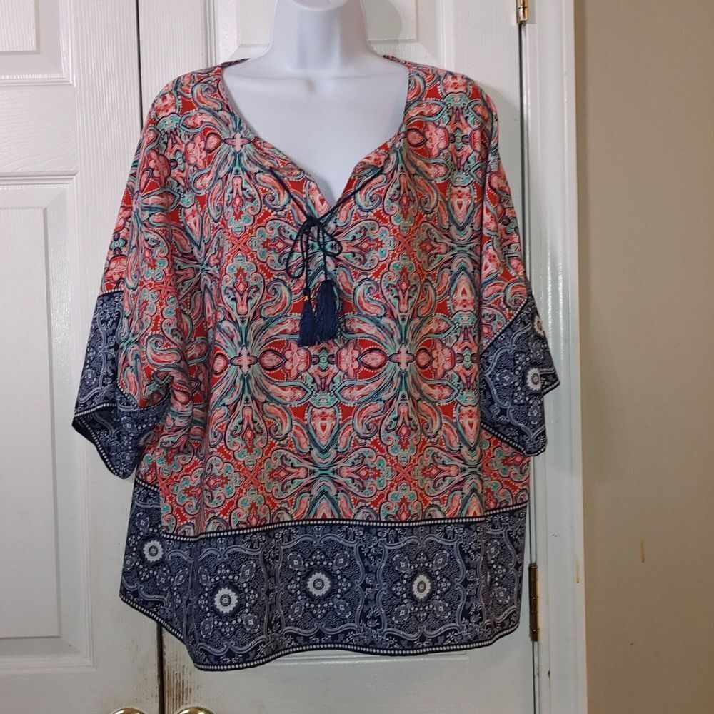 Ruby Rd multicolor soft casual tunic   Sz XL